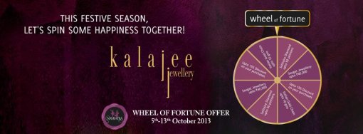 Wheel of Fortune Offer at kalajee Jewellery